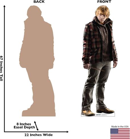 Cardboard People Ron Weasley Life Size Cardboard Cutout Standup - Harry Potter and The Deathly Hallows in Saudi Arabia