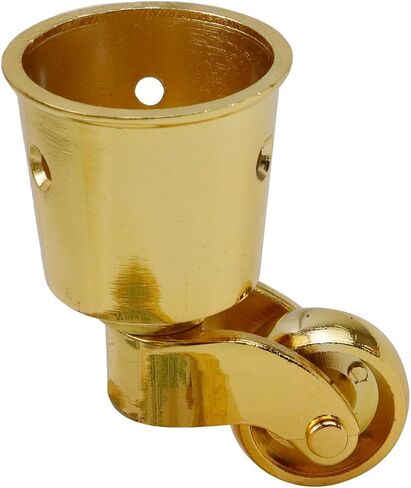 4 Pcs Vintage Furniture Wheel Dia Swivel Round Cup Caster Antique Zinc Alloy Tone Swivel Wheels Caster for Chair Table Shelf Furniture Leg (1.77" OD, Green Bronze) in Saudi Arabia
