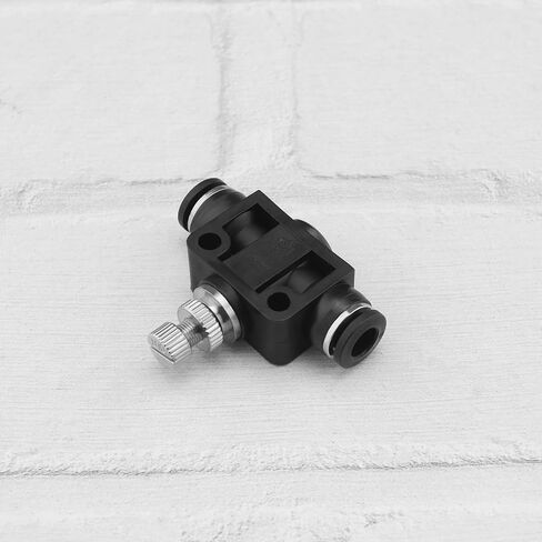5pcs 8mm Tube OD Air Flow Control Valve Union Pneumatic Speed Control Flow Controller Throttle Valve Speed Control Valve Push to Connect Fitting in Saudi Arabia