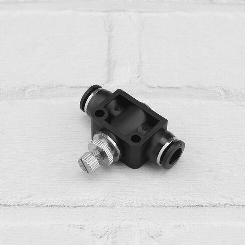 5pcs 8mm Tube OD Air Flow Control Valve Union Pneumatic Speed Control Flow Controller Throttle Valve Speed Control Valve Push to Connect Fitting in Saudi Arabia