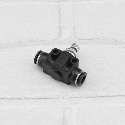 5pcs 8mm Tube OD Air Flow Control Valve Union Pneumatic Speed Control Flow Controller Throttle Valve Speed Control Valve Push to Connect Fitting in Saudi Arabia