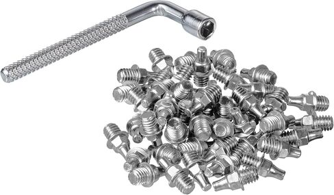 Funn 6mm Street Pin for Python, Ripper, and Mamba Pedals, 50pcs of M4 x 6mm Street Pins with a 4mm Socket Wrench (Silver) in Saudi Arabia