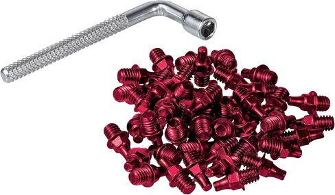 Funn 6mm Street Pin for Python, Ripper, and Mamba Pedals, 50pcs of M4 x 6mm Street Pins with a 4mm Socket Wrench (Silver) in Saudi Arabia