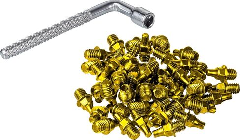 Funn 6mm Street Pin for Python, Ripper, and Mamba Pedals, 50pcs of M4 x 6mm Street Pins with a 4mm Socket Wrench (Silver) in Saudi Arabia
