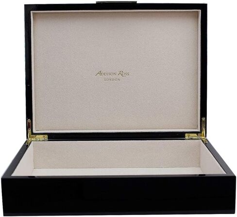 صندوق حلية أديسون روس مقاس 9 × 12 مطلي باللون الأسود، ولمسات ذهبية in Kuwait