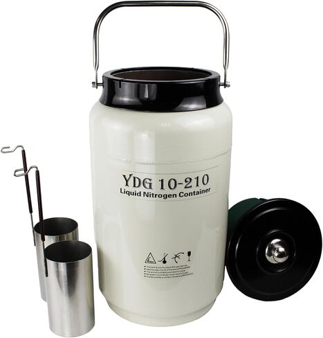 HFS(R)10L 125mm Wide Mouth Liquid Nitrogen LN2 Cryogenic Container Tank - High-Strength Aluminum Alloy, Secure Storage Solution in Saudi Arabia