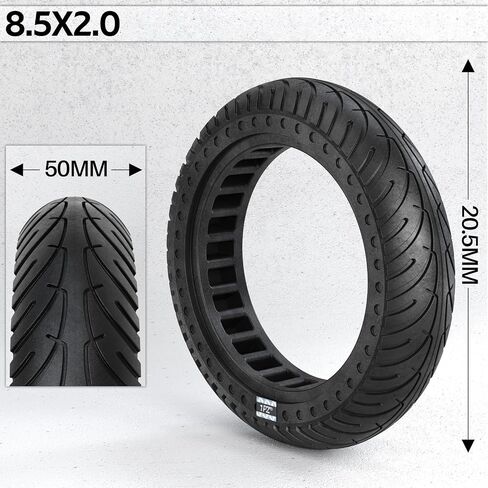 1PZ TX8-NZM 8.5 inch Tire 8 1/2 x 2 Solid Rubber Tire Replacement for Xiaomi M365 Pro Gotrax GXL V2 XR APEX XL Electric Scooter in Saudi Arabia