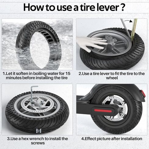 1PZ TX8-NZM 8.5 inch Tire 8 1/2 x 2 Solid Rubber Tire Replacement for Xiaomi M365 Pro Gotrax GXL V2 XR APEX XL Electric Scooter in Saudi Arabia