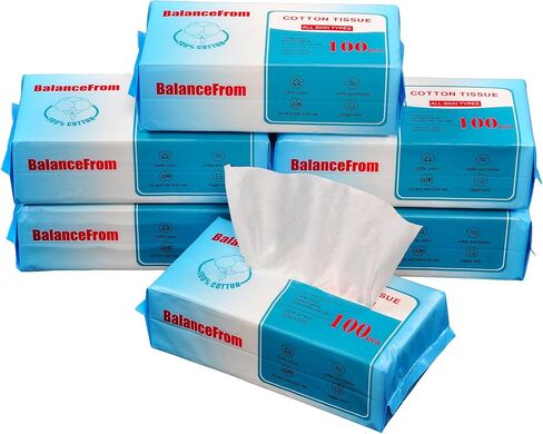 Elevon Multi-Purpose 100% Unscented Cotton Tissue Soft Dry Facial Cotton Wipes for Sensitive Skin in Saudi Arabia