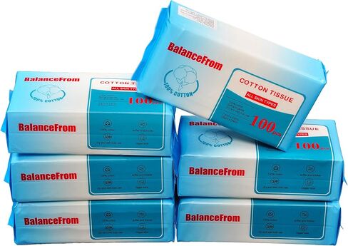 Elevon Multi-Purpose 100% Unscented Cotton Tissue Soft Dry Facial Cotton Wipes for Sensitive Skin in Saudi Arabia