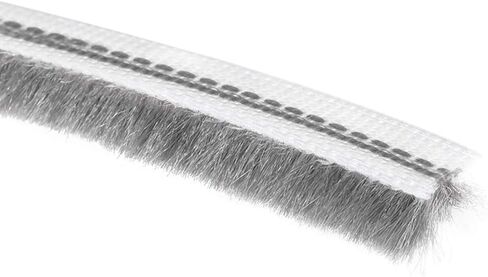 uxcell Brush Weather Stripping, 10M/32.8Ft Card Slot Seal Strip Pile Weatherstrip Door Sweep Brush for Door Window W Silicon Sheet, 5x6mm/WxH in Saudi Arabia