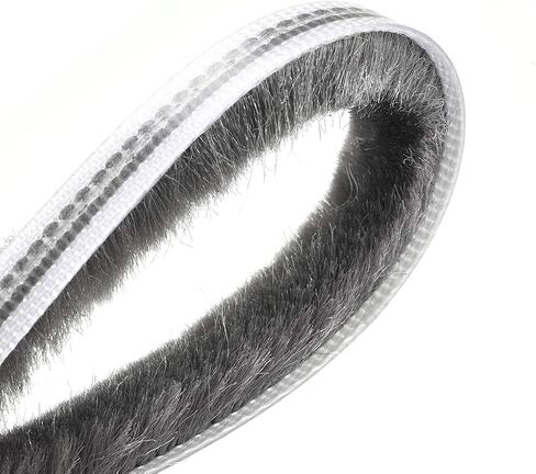 uxcell Brush Weather Stripping, 10M/32.8Ft Card Slot Seal Strip Pile Weatherstrip Door Sweep Brush for Door Window W Silicon Sheet, 5x6mm/WxH in Saudi Arabia