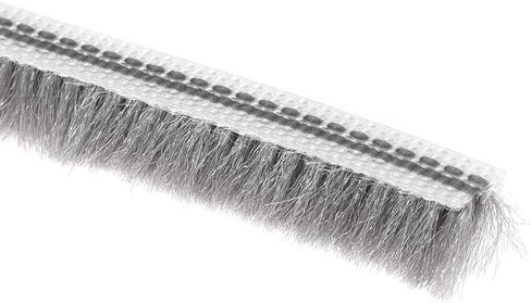 uxcell Brush Weather Stripping, 10M/32.8Ft Card Slot Seal Strip Pile Weatherstrip Door Sweep Brush for Door Window W Silicon Sheet, 5x6mm/WxH in Saudi Arabia