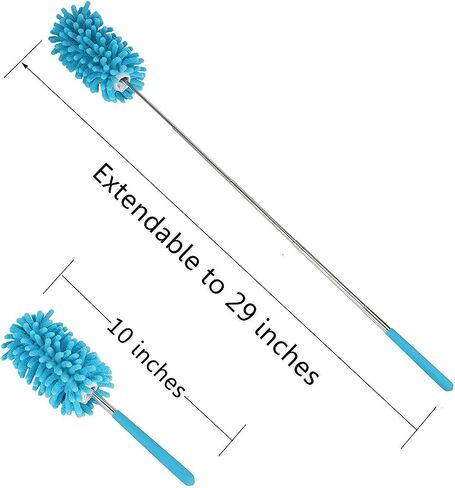 3 Pack Microfiber Duster, Ztent Washable Microfiber Extendable Duster Microfiber Hand Duster Cleaning Tool Dusting Brush for Home Office Car Computer in Saudi Arabia