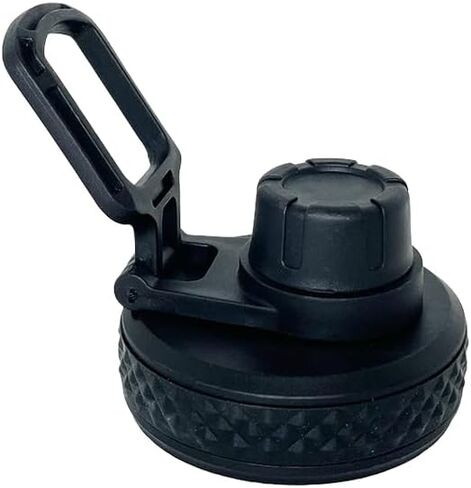 Hydro Wide Mouth Spout Lid for Water Bottles Compatible with Hydroflask, Nalgene, and More Top Water Bottle Brands Sizes 12 16 18 20 32 40 64 Ounce (Black) in Saudi Arabia