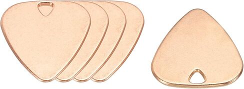 MECCANIXITY Guitar Picks 1.8mm Thickness Metal Rose gold for Guitar Musical Instrument Pack of 5 in Saudi Arabia