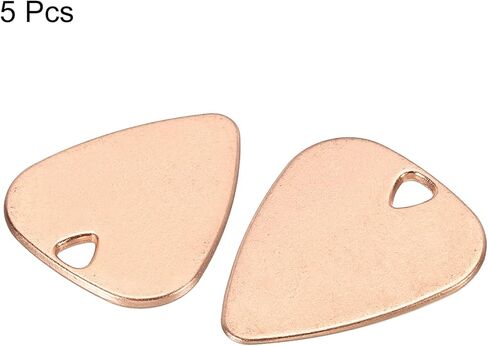 MECCANIXITY Guitar Picks 1.8mm Thickness Metal Rose gold for Guitar Musical Instrument Pack of 5 in Saudi Arabia