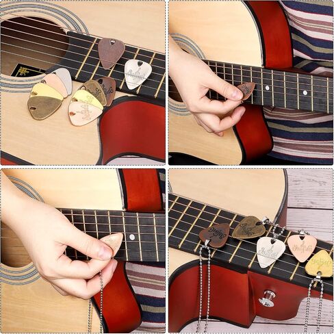 MECCANIXITY Guitar Picks 1.8mm Thickness Metal Rose gold for Guitar Musical Instrument Pack of 5 in Saudi Arabia