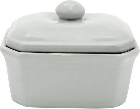 Oriental Furniture 8" Floral Blue & White Porcelain Covered Jar in Saudi Arabia
