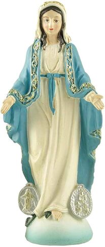 Cici & Jimmy Bleesed Virgin Mary Statue Catholic Our Lady of Grace Tabletop Figurine Small (4.84 Inch Tall) in Saudi Arabia