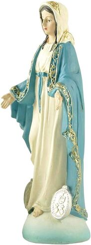 Cici & Jimmy Bleesed Virgin Mary Statue Catholic Our Lady of Grace Tabletop Figurine Small (4.84 Inch Tall) in Saudi Arabia