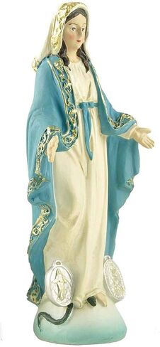 Cici & Jimmy Bleesed Virgin Mary Statue Catholic Our Lady of Grace Tabletop Figurine Small (4.84 Inch Tall) in Saudi Arabia