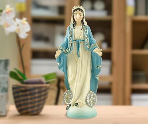 Cici & Jimmy Bleesed Virgin Mary Statue Catholic Our Lady of Grace Tabletop Figurine Small (4.84 Inch Tall) in Saudi Arabia