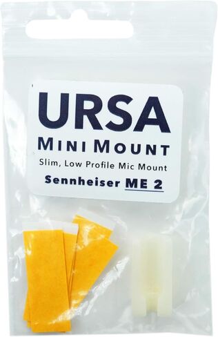 MiniMount for Sennheiser ME2 / Tascam TM-10L. Slim, Low-Profile and Made from Hardened Plastic. Hand-Finished for Smoothness. Includes 5x Hypoallergenic MiniMount Stickies (White) in Saudi Arabia