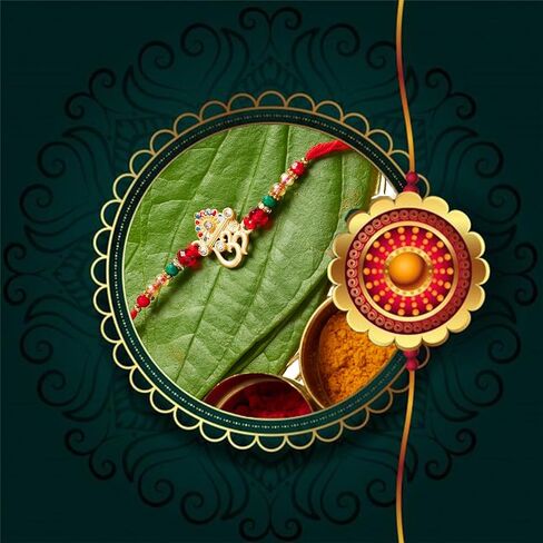 Auraecom Sentiments Unraveled: Share Love with our Thoughtful Rakhis | Roli Chawal Rakhi Sets | Rakhi For Brother | Raksha Bandhan Rakhi | Designer Rakhi | Bhaiya Bhabhi Rakhi | Rakhi For Brother and in Saudi Arabia