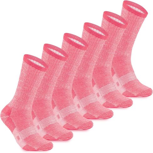 MERIWOOL Merino Wool Lightweight Hiking Socks, 3 Pairs Cushioned & Odor Resistant Outdoor Crew Socks for Men and Women in Saudi Arabia