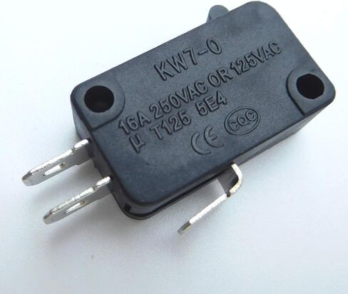 KW7-0 3 Pins 1NO 1NC Microswitches Micro Switch for Electric Cooker, 16A 125V/250V, 6-Pack, Black in Saudi Arabia