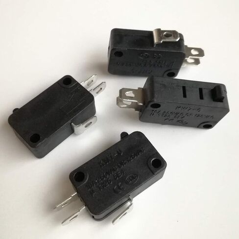 KW7-0 3 Pins 1NO 1NC Microswitches Micro Switch for Electric Cooker, 16A 125V/250V, 6-Pack, Black in Saudi Arabia