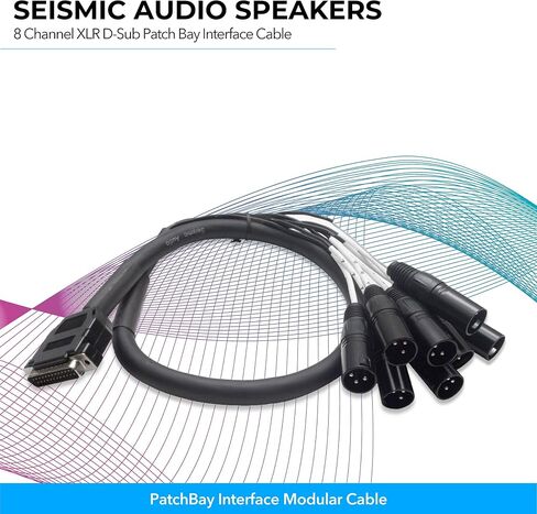 مكبرات الصوت الزلزالية DB25 إلى 8 قنوات ¼ بوصة XLR ذكر 3 أقدام D-Sub كابل ثعبان، كابل معياري لواجهة PatchBay in Saudi Arabia