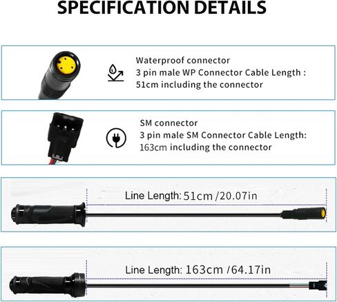 BAFANG Electric Bike Full Twist Throttle Speed Control Handle 24V 36V 48V 60V 72V for Ebike with 3 PIN SM/Waterproof Ebike Throttle in Saudi Arabia