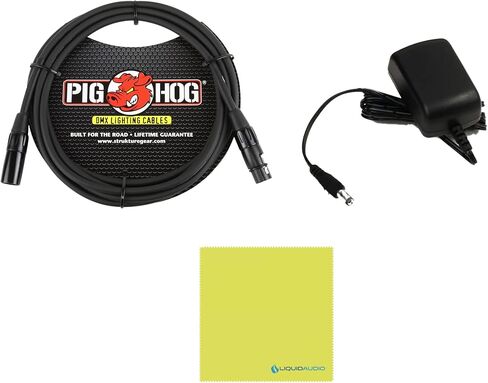 Chauvet Obey 40 D-Fi 2.4 Wireless DMX Lighting Controller Bundle w/Pig Hog PHDMX10 Lighting Cable and Liquid Audio Polishing Cloth in Saudi Arabia