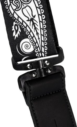 D'Addario Accessories Joe Satriani Swivel Guitar Strap, Black Paisley, 59.5 in Kuwait