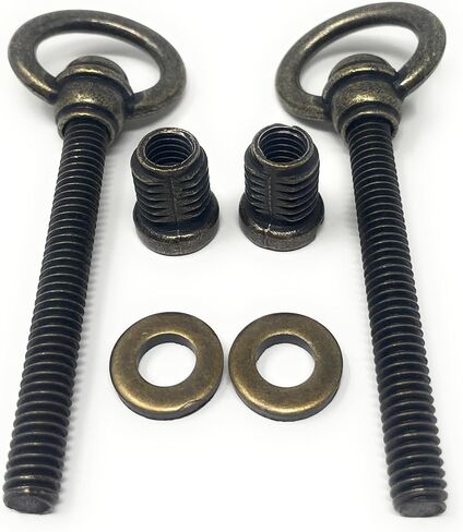 براغي مرآة دوارة من النحاس العتيق من Magery المعدنية، براغي تثبيت متأرجحة ومرآة شيفال، 3.5 بوصة، حزمة طويلة من 2 in Kuwait