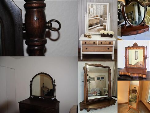 براغي مرآة دوارة من النحاس العتيق من Magery المعدنية، براغي تثبيت متأرجحة ومرآة شيفال، 3.5 بوصة، حزمة طويلة من 2 in Kuwait