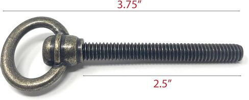براغي مرآة دوارة من النحاس العتيق من Magery المعدنية، براغي تثبيت متأرجحة ومرآة شيفال، 3.5 بوصة، حزمة طويلة من 2 in Kuwait