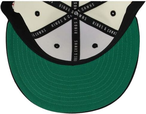 Rings & Crwns Mexico Country Pride Logo قبعة Snapback مسطحة قابلة للتعديل بلاتينية/أسود in Kuwait