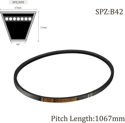 B-53 V-Belts - [53" Pitch Length x 0.63" Width x 0.47"Thickness] B-Section Rubber Drive Belt for Power Transmission Use, Black in Saudi Arabia