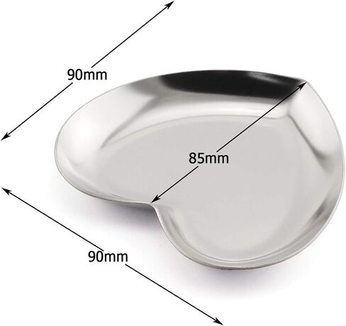 1 Piece Silver Luxurious Metal Storage Tray Heart Shaped Jewelry Display Tray Home Decoration Serving Plate Craft For Table Organizer in Saudi Arabia