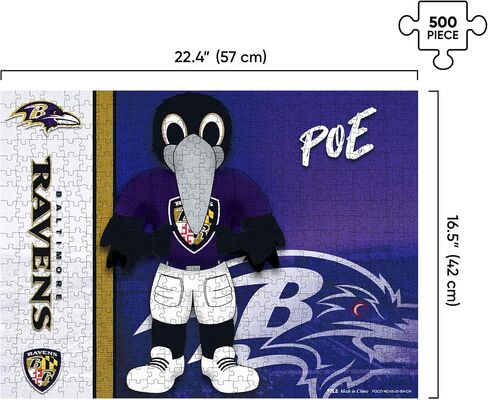 FOCO NFL Baltimore Ravens Mascot 500 Piece Jigsaw PZLZ in Saudi Arabia