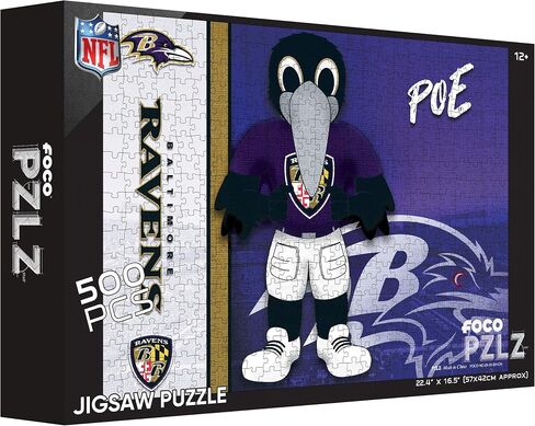 FOCO NFL Baltimore Ravens Mascot 500 Piece Jigsaw PZLZ in Saudi Arabia