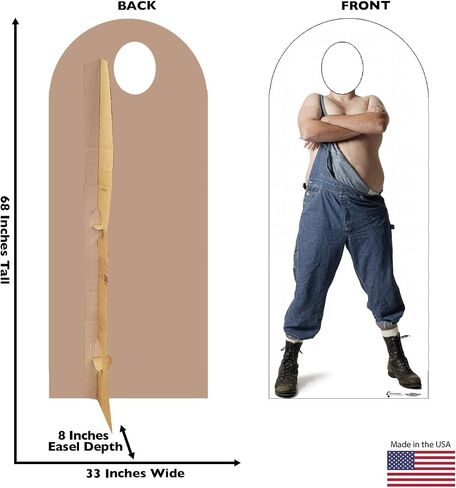Cardboard People Hillbilly Stand-in Life Size Cardboard Cutout Standup in Saudi Arabia