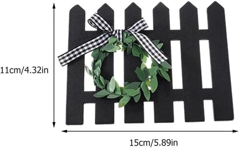 HEALLILY 4Pcs Wooden Farmhouse Tiered Tray Decoration Mini Ladder with Wreath Wood Fence Sign Tiered Tray Items for Farmhouse Decor in Saudi Arabia