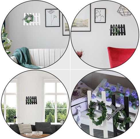 HEALLILY 4Pcs Wooden Farmhouse Tiered Tray Decoration Mini Ladder with Wreath Wood Fence Sign Tiered Tray Items for Farmhouse Decor in Saudi Arabia