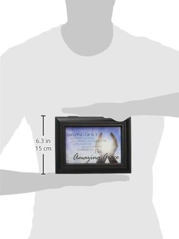 Carson Home Accents 17991 Amazing Grace Rectangle Music Box, 8-Inch by 6-Inch by 2-3/4-Inch in Kuwait