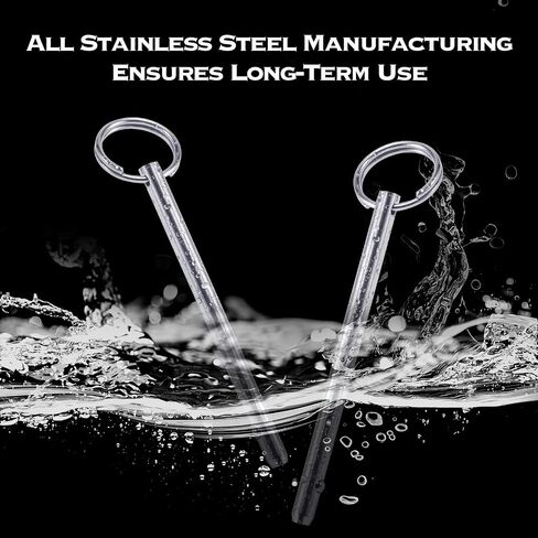 316 Stainless Steel Quick Release Pin 1/4" Diameter Bimini Top Pin Marine Hardware 3'' length 4Pcs in Saudi Arabia