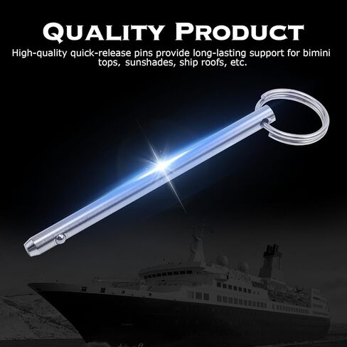 316 Stainless Steel Quick Release Pin 1/4" Diameter Bimini Top Pin Marine Hardware 3'' length 4Pcs in Saudi Arabia